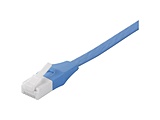 指甲的不折断的LAN电缆范畴6A拉直平地类型(蓝色.7m)BCLS6AF70BL