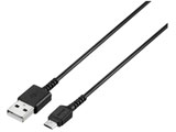 支持手机的[micro USB]USB2.0电缆充电、转送2.4A(2m、黑色)BSMPCMB220BK[864]