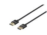 支持3m[HDMI⇔HDMI]4K、3D、以太网的HDMI连接线纤细型号BSHD3S30BK