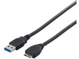 USB3.0ケーブル A to microB 1m ブラック BCUAMB310BK