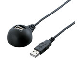 USB延長ケーブル スタンドタイプ 0.5m ブラック BCUC05EDBK