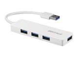 BSH4U128U3WH USB3.0 4�|�[�g�o�X�p���[�n�u �z���C�g