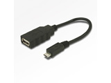 USB-H015BK　USBホストケーブル（Aメス-microBオス/0.16m）