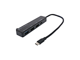 USH-CA32P/BK USB-C �� USB-C�{USB-A �ϊ��n�u(���d�p PD100W�Ή�) (Chrome/iPadOS/Mac/Windows11�Ή�) �u���b�N �m�o�X�p���[ /4�|�[�g /USB 3.2 Gen1�Ή� /USB Power Delivery�Ή��n