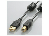 U2C-BF30BK(有铁氧体磁心的USB2.0电缆/黑色/3.0m)[864]