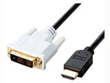 1.0mHIGH SPEED対応HDMI/DVI変換ケーブル（HDMI⇔DVI）DH-HTD10BK