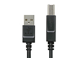 5.0m [USB A-B�^�C�v] USB2.0���炩�P�[�u���@�i�u���b�N�j�@U2C-BY50BK �y864�z