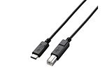 2.0m[USB-C⇔USB-B]2.0电缆充电、转送黑色U2C-CB20NBK]