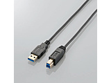 USB3-ABX15BK　極細USB3.0ケーブル [USB3.0(Standard-A) - USB3.0(Standard-B)] (1.5m/ブラック) [EU RoHS指令準拠]