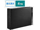 HDD-UT4K 外付けHDD USB-A接続 家電録画対応 Windows 11対応 ブラック ［4TB /据え置き型］