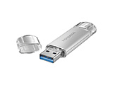 USB������ (Chrome/Android/iPadOS/Mac/Windows11�Ή�) �V���o�[ U3C-STD64G/S �m64GB /USB TypeA�{USB TypeC /USB3.2 /�L���b�v���n