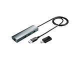LANϊA_v^ [USB-C{USB-A IXX LAN /USB-A3] 1GbpsΉ(Chrome/Mac/Windows11Ή)  US3-HB3ETG2/C