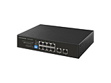 スイッチングハブ [10ポート /1Giga対応 /PoE給電 /電源内蔵] メタル筐体  BSH-CP210