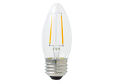 25W相当 LEDフィラメント型 シャンデリア電球 口金E26タイプ   LDC2LC25WE26T2 ［E26 /25W相当 /電球色］