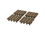 �W���C���g�p���b�g 20×20cm 4������  �u���E�� JP-2020BR4
