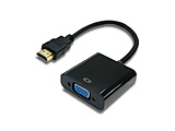 �f���ϊ��A�_�v�^ [DVI �I�X�����X HDMI]  �u���b�N YHDMIVGAADPT �mHDMI��VGA /0.15m�n