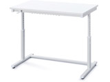升降桌子[W100×D58.9*H72～59-80cm]白UDD-1000