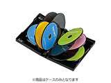 CD／DVD／Blu-ray対応収納トールケース　（10枚収納・ブラック）　DVD-TW10-01BK
