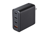 AC-USB[d m[gp\RE^ubgPCΉ 100W [4|[gFUSB-C3{USB-A /USB Power DeliveryΉ]   ACA-PD104BK y864z