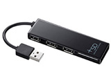 USB-HCS307BK (SDカードリーダー付きUSB2.0ハブ/ブラック)