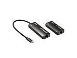 HDMI�G�N�X�e���_�[ [���M�@(USB-C �I�X�����X LAN) /��M�@(LAN ���X�|���X HDMI /USB-C���X���d)] (30m/70m����)  VGA-EXHDC �m1���� /1�o�� /4K�Ή� /�蓮�n