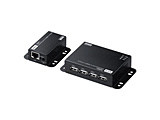 USB2.0�G�N�X�e���_�[ [���M�@ /��M�@(USB-A��4)] 50m���� 4�|�[�g 480Mbps �ő�4��ڑ� AC�A�_�v�^�t�� DIN���[��/�ǌŒ�\ AC�A�_�v�^�̔����~�߃L�b�g�t�� (Mac/Windows11�Ή�)  USB-EXSET6