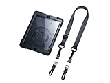 10.2インチ iPad（第9/8/7世代）用 前面保護フィルター付耐衝撃ケース   PDA-IPAD1620BK 【864】