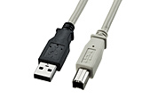 USB-A �� USB-B�P�[�u�� [5m /USB2.0]  ���C�g�O���[ KU20-5K2