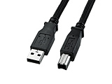 USB-A �� USB-B�P�[�u�� [2m /USB2.0] �i�C�������b�V�� �u���b�N KU20-NM20K2