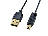 USB-A �� mini USB�P�[�u�� [�]�� /2m /USB2.0] �ɍ� �u���b�N KU-SLAMB520BKK