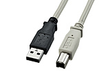 USB-A �� USB-B�P�[�u�� [1.5m /USB2.0]  ���C�g�O���[ KU20-15K2