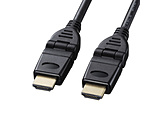 KM-HD20-3D20N 2.0m ハイスピードHDMIケーブル（3Dコネクタ）  ブラック ［2m /HDMI⇔HDMI /スタンダードタイプ /イーサネット対応］