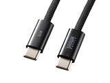 USB-C �� USB-C�P�[�u�� [�[�d /�]�� /2.0m /PD60W /USB2.0]  �u���b�N KU-CCP60SM20BK �mUSB-C �� USB-C�n