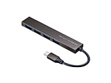 USB-3TCH25S USB-C → USB-A 変換ハブ  シルバー ［USB3.2対応 /4ポート /バスパワー］