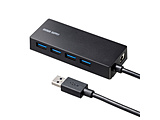 USB-3HTV433BK USB-Aハブ HDD接続対応(Chrome/Mac/Windows11対応) ブラック ［バス＆セルフパワー /4ポート /USB 3.2 Gen1対応］