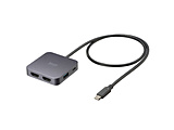 �f���ϊ��A�_�v�^ [USB-C �I�X�����X HDMI��2 /USB-A��2�{USB-C�{USB-C���X(���d�p PD100W�Ή�)] 4K�Ή�  USB-5TCHHP32BK �m4K�n