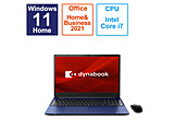笔记本电脑dynabook C7华贵美艳蓝色P2C7WBEL[15.6型/Windows11 Home/intel Core i7/存储器:16GB/SSD:512GB/Office HomeandBusiness/日本語版键盘/2023一年6月型号]