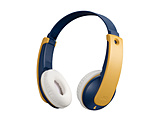 供小孩使用的蓝牙头戴式耳机(面向小孩的Bluetooth无线头戴式耳机)JVC黄色HA-KD10W-Y[无线(左右编码)/Bluetooth对应]