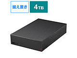 HD-LE4U3-BB 外付けHDD USB-A接続 テレビ・パソコン両対応 ブラック ［4TB /据え置き型］