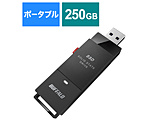 SSDPUTVB250U3B 外付けSSD USB-A接続 SIAA抗菌(PC・TV両対応、PS5対応) ブラック ［250GB /ポータブル型］