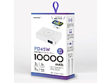 TCYPC[d\ȃoCobe[ 10000mAh tP[uF 26cm  zCg HD2-MBPD45W10TGWH mUSB Power DeliveryEQuick ChargeΉ /2|[gn