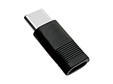 �[�d�E�ʐM�ϊ��A�_�v�^ microUSB to Type-C  �u���b�N RHEMC01BK