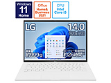 ノートパソコン gram スノーホワイト 14Z90Q-KR54J1 ［14.0型 /Windows11 Home /intel Core i5 /メモリ：8GB /SSD：512GB /Office HomeandBusiness /日本語版キーボード /2022年夏モデル］