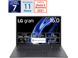 笔记本电脑LG gram 16Z90S-MA78J2[16.0型/Windows11 Home/intel Core Ultra 7/存储器:16GB/SSD:1TB/Office HomeandBusiness/英语版键盘/2024一年01月型号][sof001]