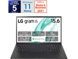 笔记本电脑LG gram 15Z90S-MR54J2[15.6型/Windows11 Home/intel Core Ultra 5/存储器:8GB/SSD:512GB/Office HomeandBusiness/英语版键盘/2024一年01月型号]