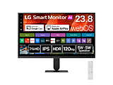 PC���j�^�[ LG Smart Monitor AI �u���b�N 24U511SB-B �m23.8�^ /�t��HD(1920×1080) /���C�h /120Hz�n