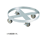 TRUSCO SUS304 ドラム缶台車 100L ステン金具 NU車輪   SD100SNU