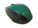ワイヤレスBlueLEDマウス ［2.4GHz・USB］ （3ボタン・グリーン）　MUSWBLGV3 【864】
