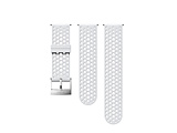 24MM ATHLETIC1 SILICONE STRAP S+M SS050224000 WHITE/STEEL