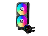 水冷CPUクーラー 120mmファンｘ2 [LGA115X/1200/1700/1851/20XX・AM4/AM5] DA120 ARGB Black ブラック DA240-ARGB-BK